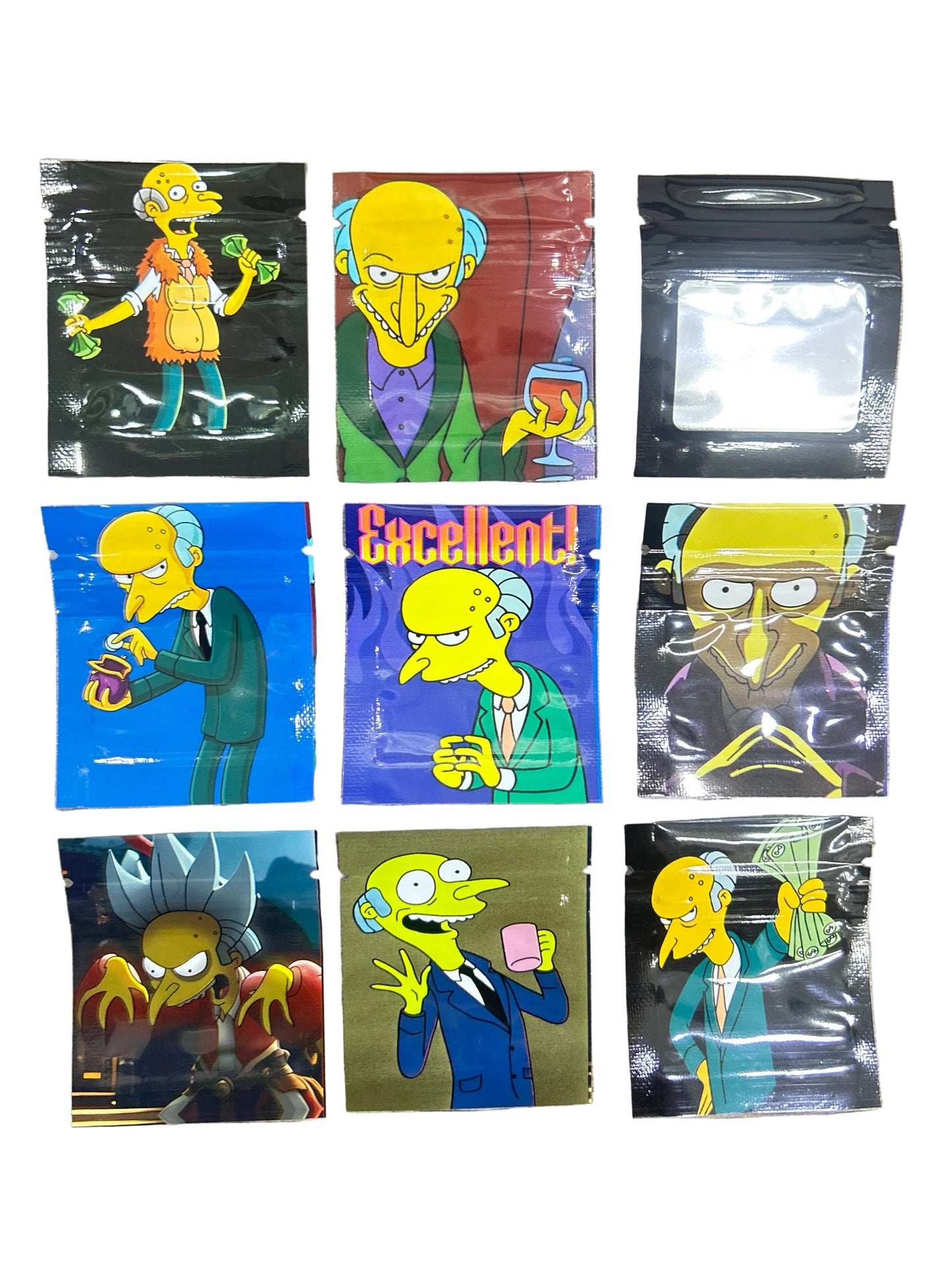 ZIPLOC - 1G Sr. Burns Los Simpson Mixta (100 Unds) - Zativa Smoke Store