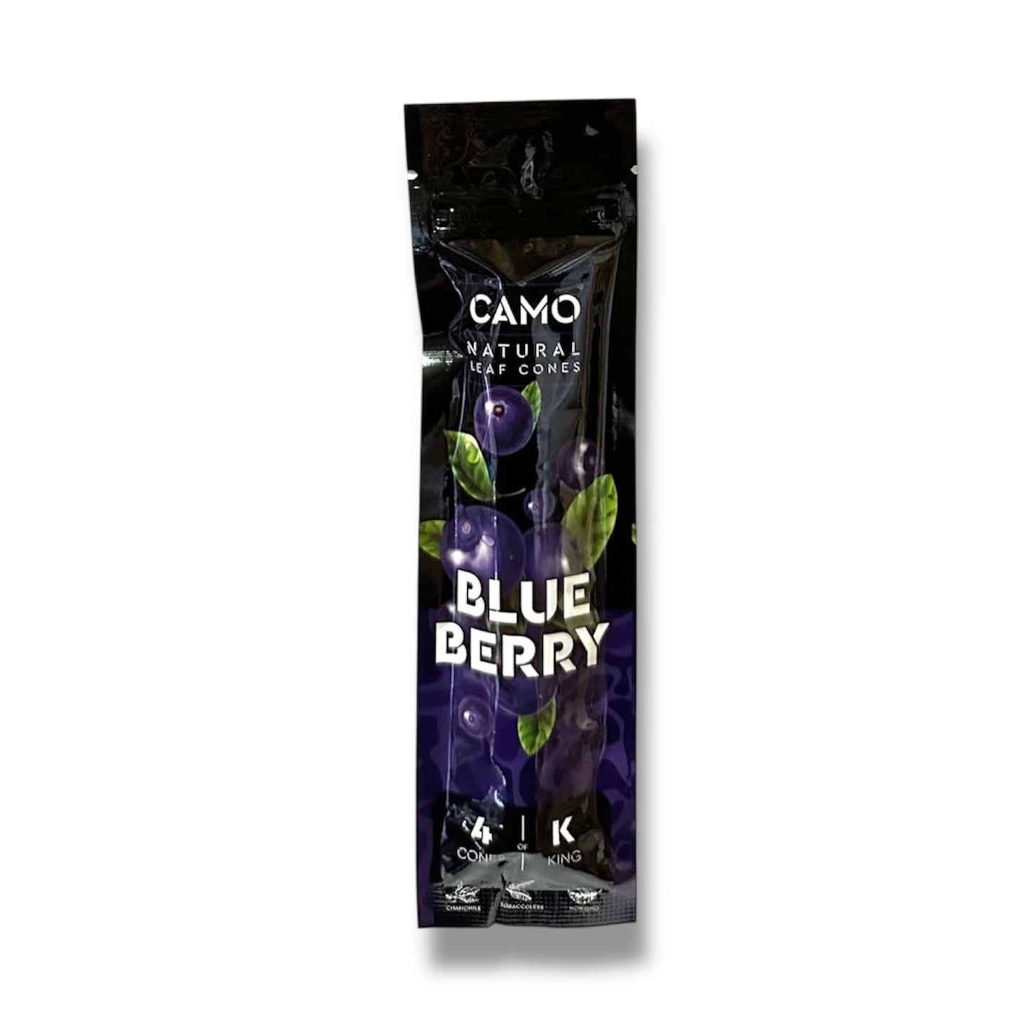 Camo Leaf Cone - Blue berry