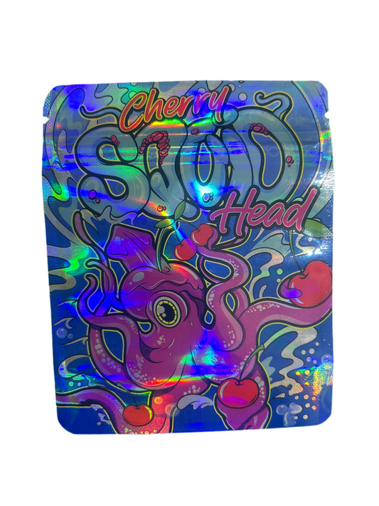 ZIPLOC 3.5G - Cherry Squid Head (50 Unds). - Zativa Smoke Store