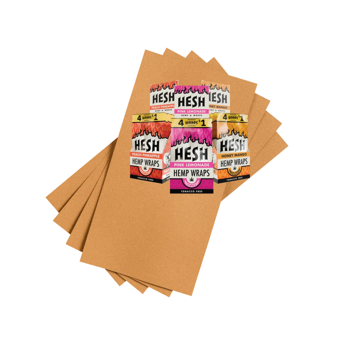 HESH Hemp Wraps – Honey Mango
(4 Hemp Wraps) - Zativa Smoke Store