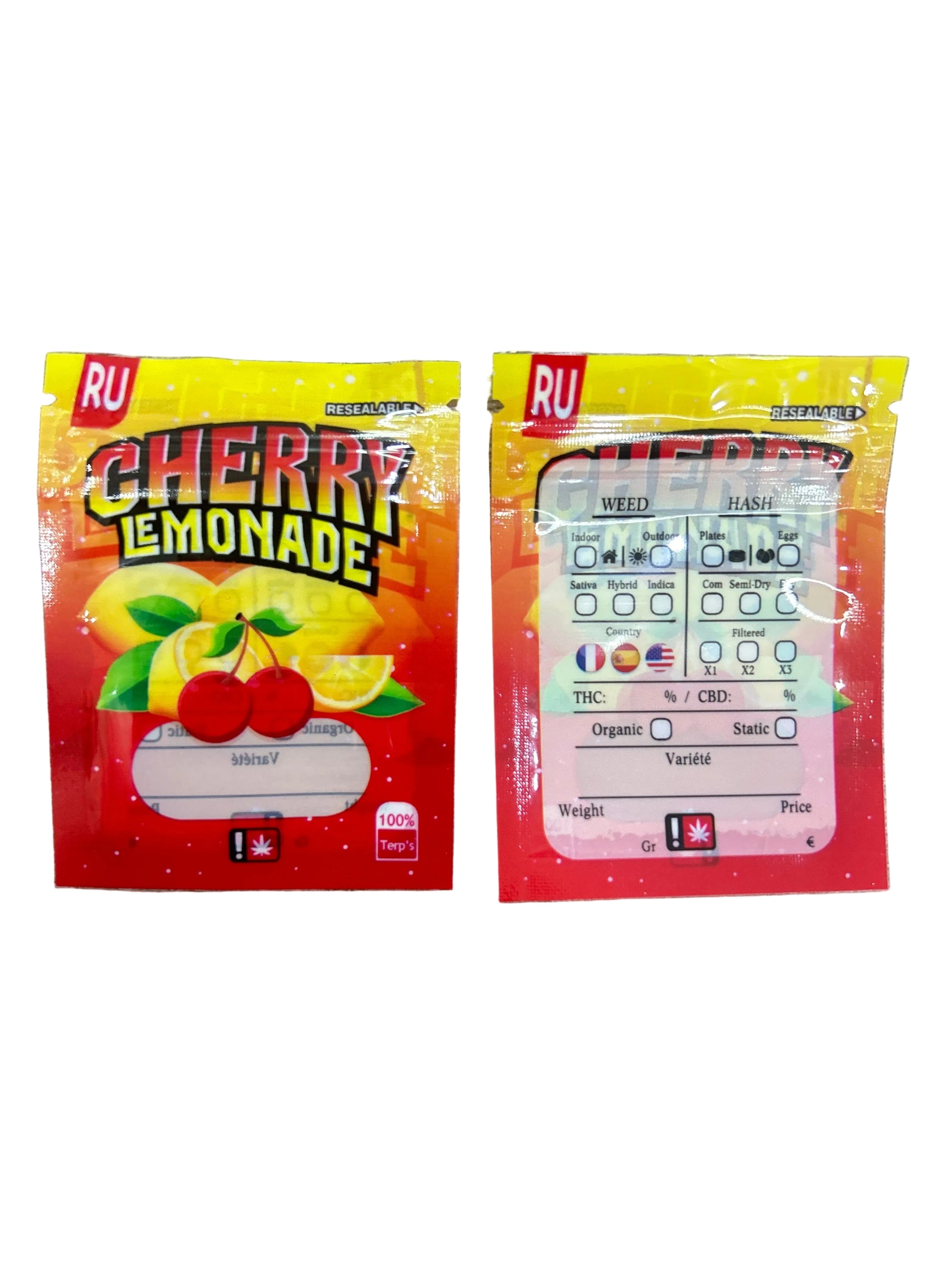 ZIPLOC - 1G Cherry Lemonade (100 Unds) - Zativa Smoke Store