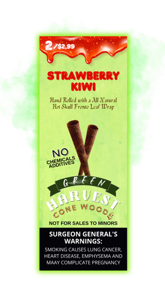 Green Harvest Cone Woods – Strawberry Kiwi - Zativa Smoke Store