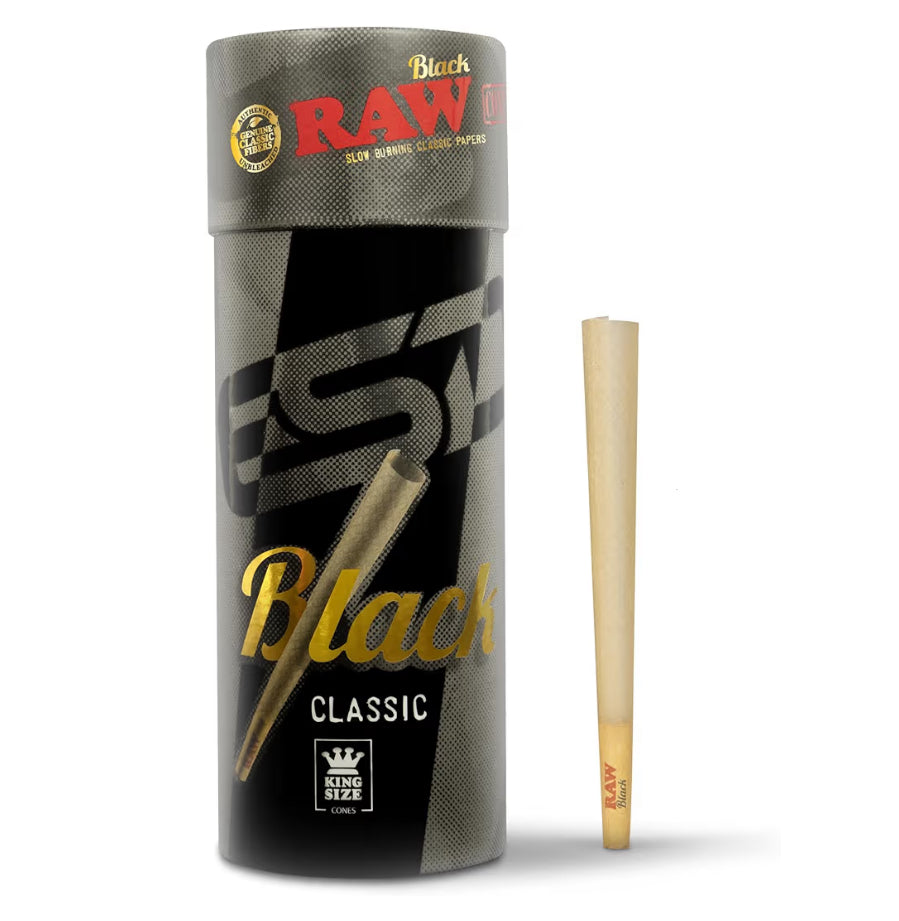 Raw Black - 50 conos King size