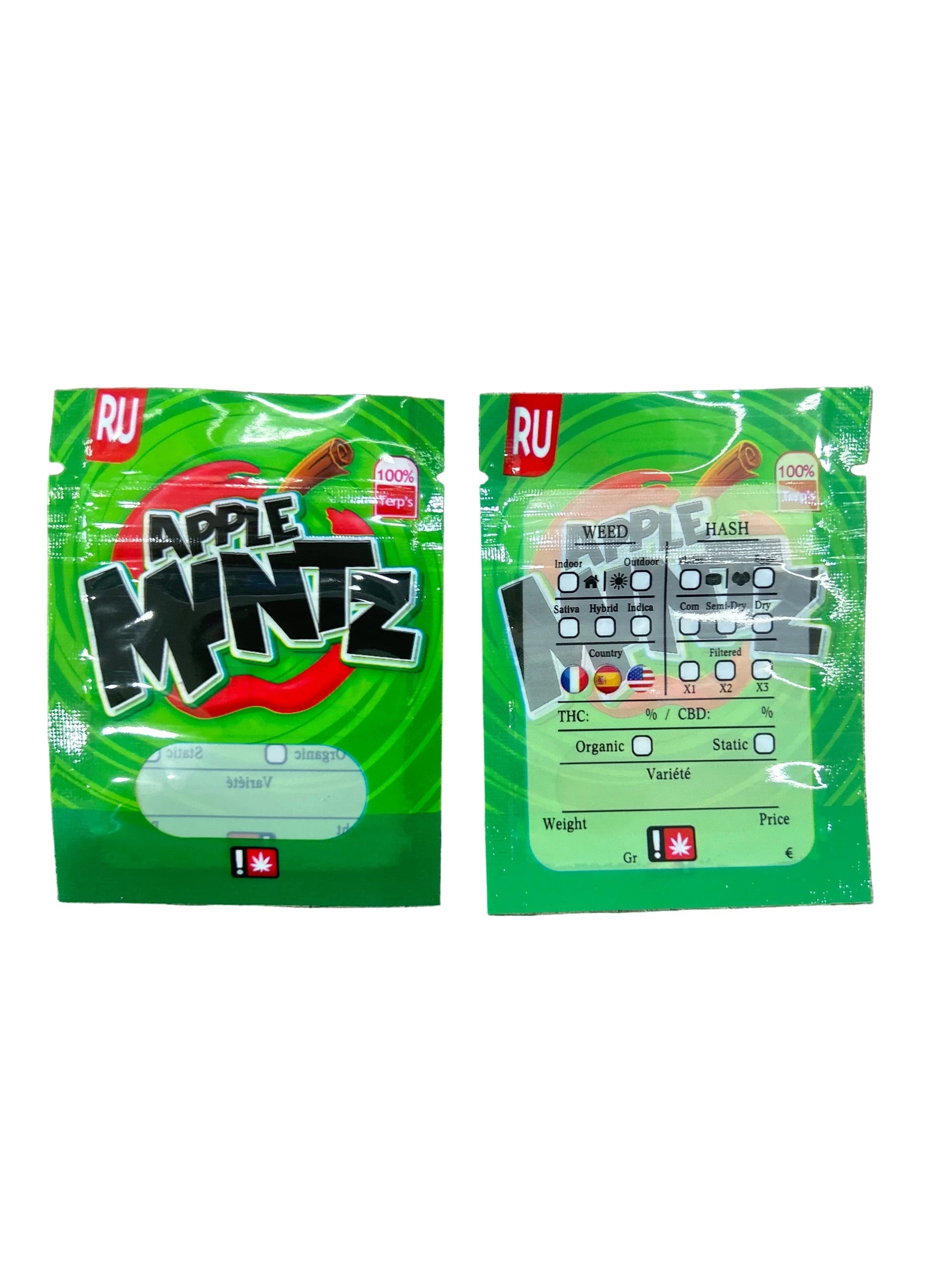 ZIPLOC - 1G Apple Mintz (100 Unds) - Zativa Smoke Store