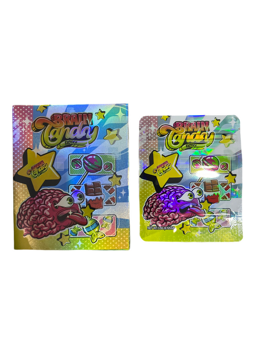 Ziploc 3.5g + Caja (10 Unids) Brain Candy - Zativa Smoke Store