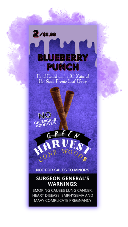 Green Harvest Cone Woods – Blueberry Punch - Zativa Smoke Store