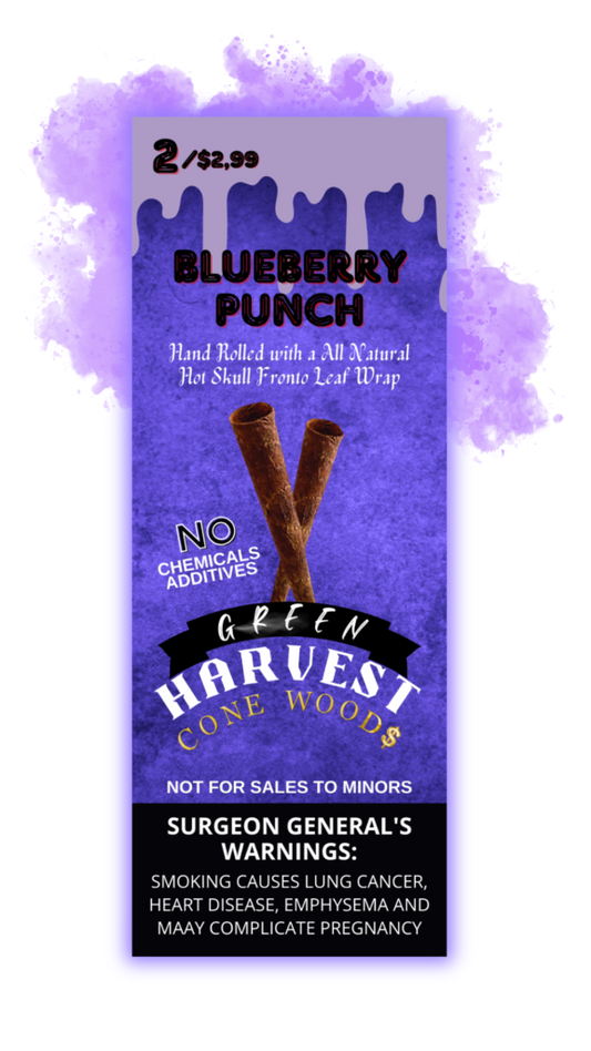 Green Harvest Cone Woods – Blueberry Punch - Zativa Smoke Store