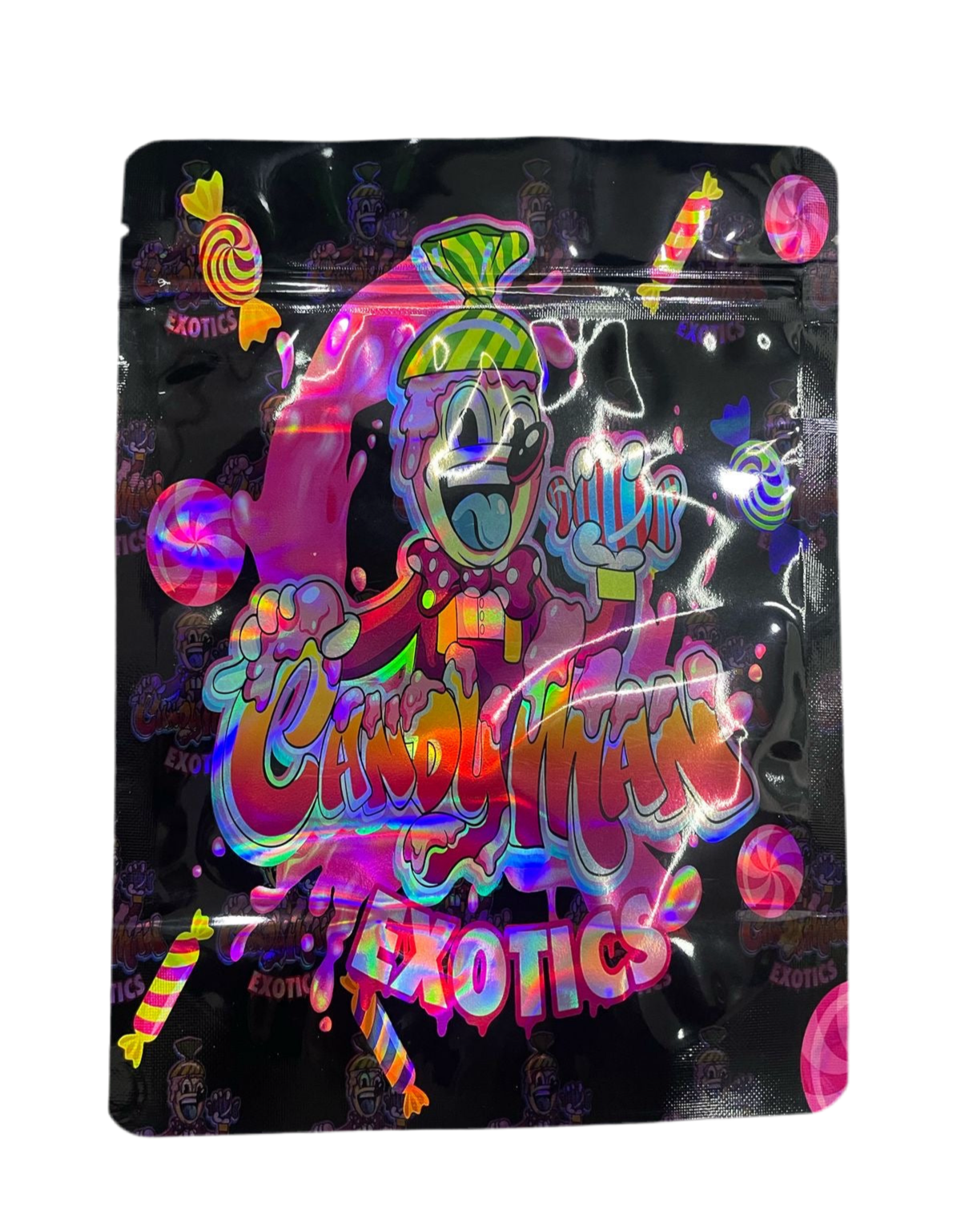 ZIPLOC 28G - Candy Man Exotic (20 Ud) - Zativa Smoke Store