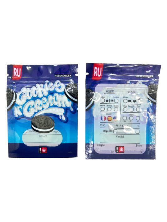 ZIPLOC - 1G Cookies Cream (100 Unds) - Zativa Smoke Store