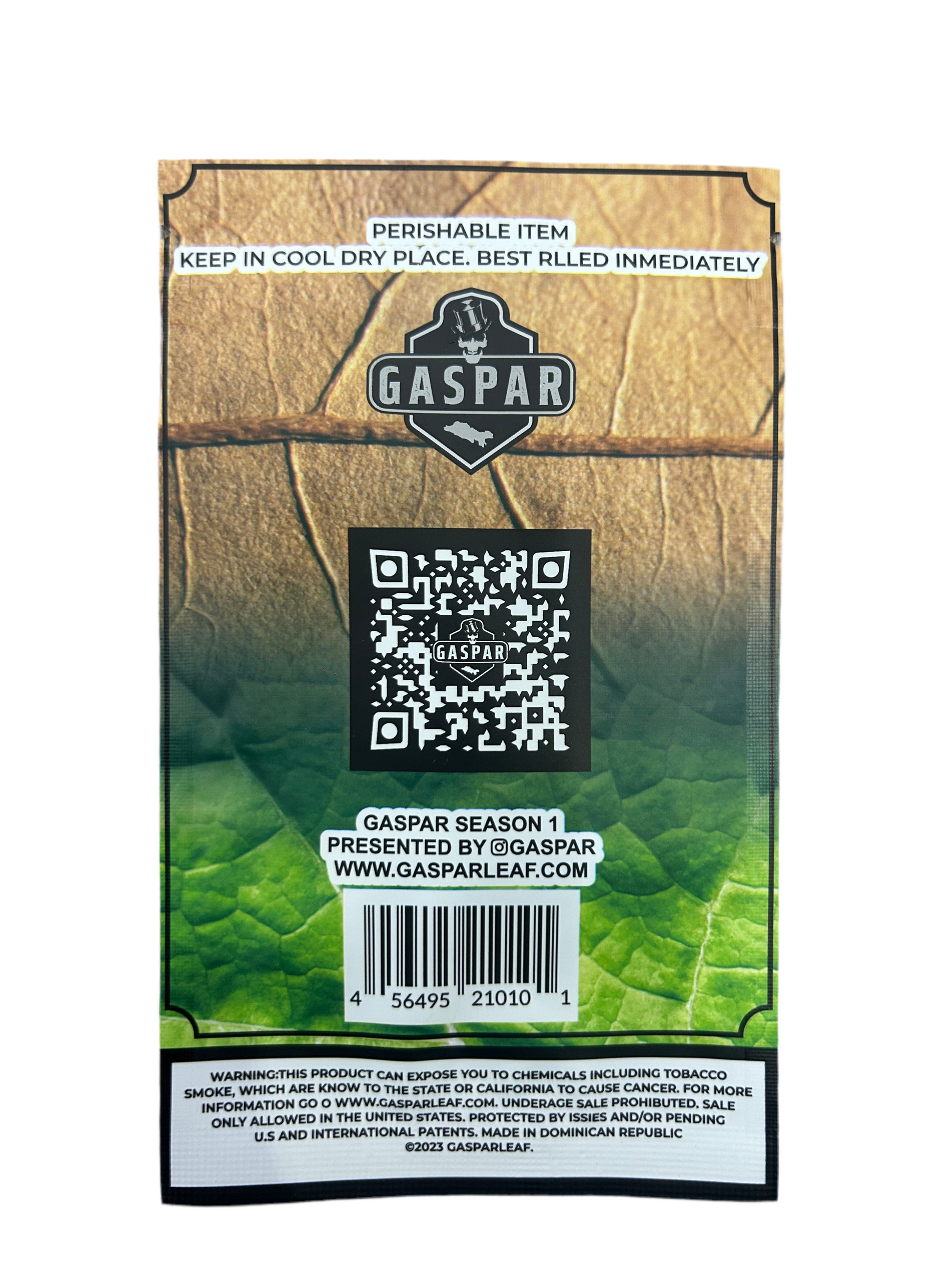 Gaspar - Natural Dark Leaf X5 - Zativa Smoke Store