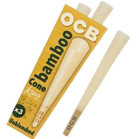 OCB - Bamboo Cone king x3