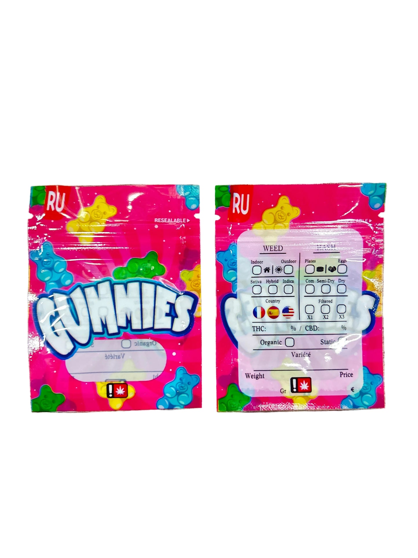 ZIPLOC - 1G Gummies (100 Unds) - Zativa Smoke Store