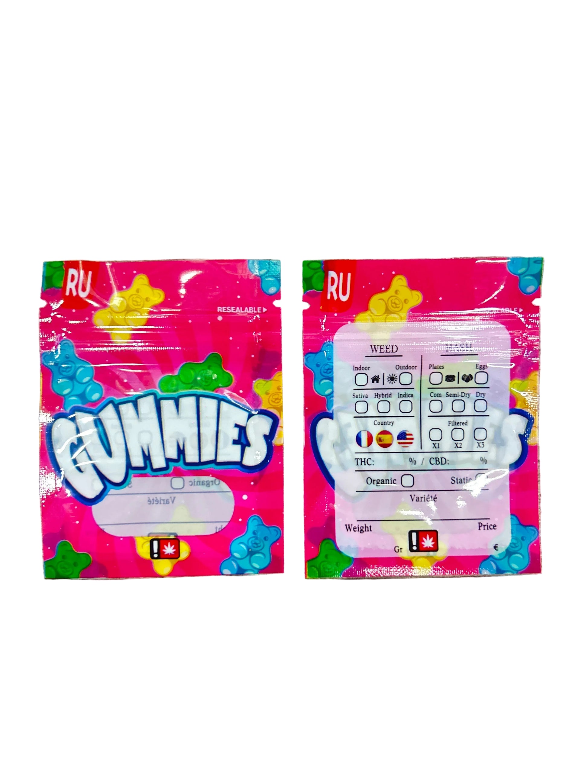 ZIPLOC - 1G Gummies (100 Unds) - Zativa Smoke Store