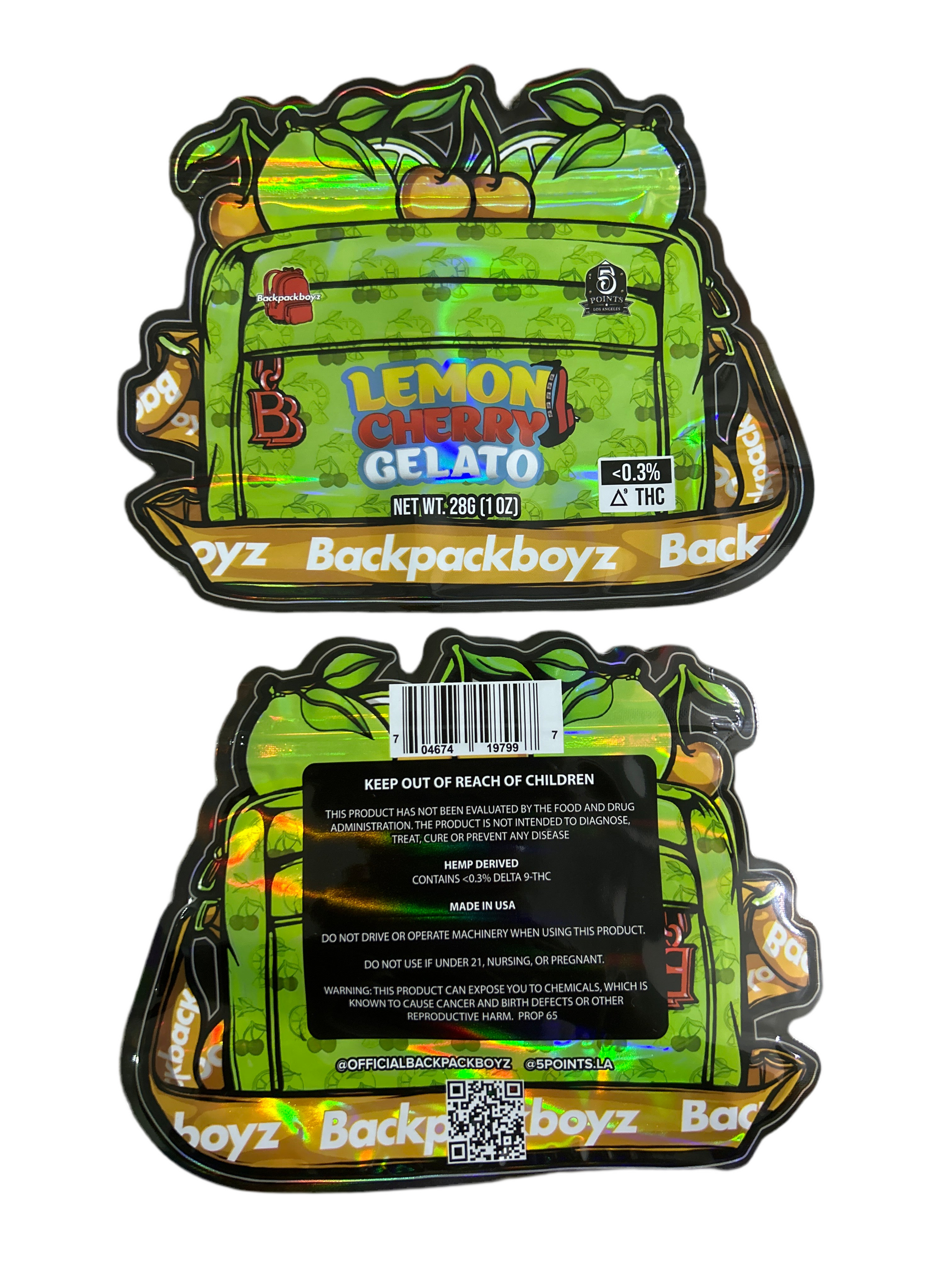 ZIPLOC 28G 3D - Lemon Cherry Gelato (25 Ud) - Zativa Smoke Store