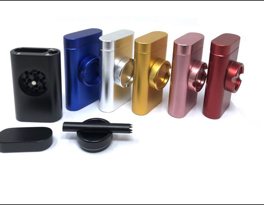 Pipa Metálica Compacta con Grinder - Zativa Smoke Store