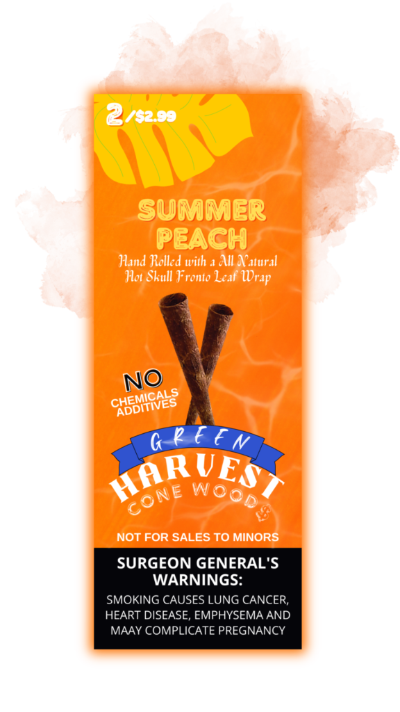 Green Harvest Cone Woods – Summer Peach - Zativa Smoke Store