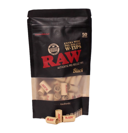 Raw - Filtros Pre Rolled W-Tips (50 unidades)