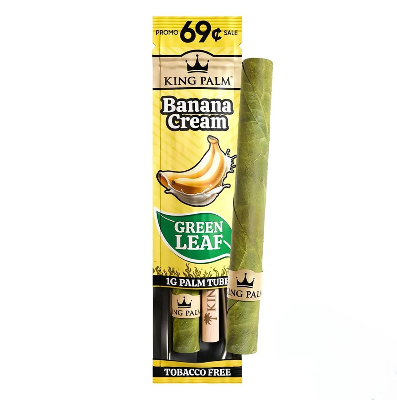 King Palm – Banana Cream (1G Palm Tube) - Zativa Smoke Store