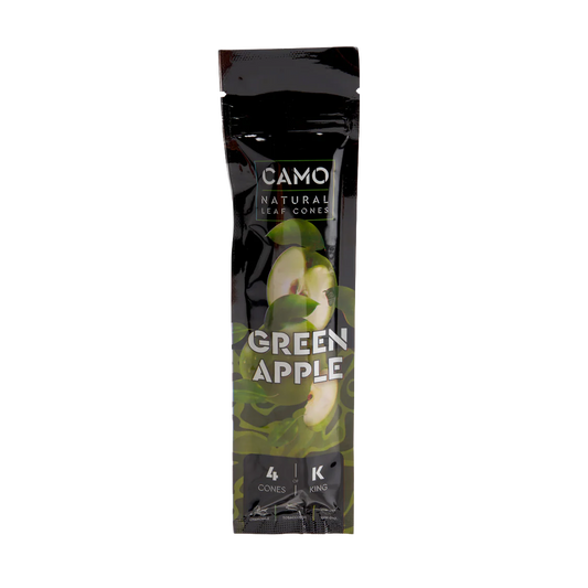 Camo Leaf Cone - Green Apple - Zativa Smoke Store