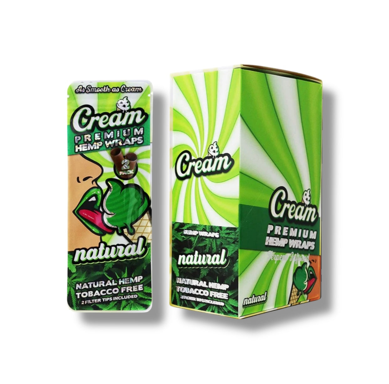 Cream Premium Terpene Infused Hemp Wraps – Natural - Zativa Smoke Store