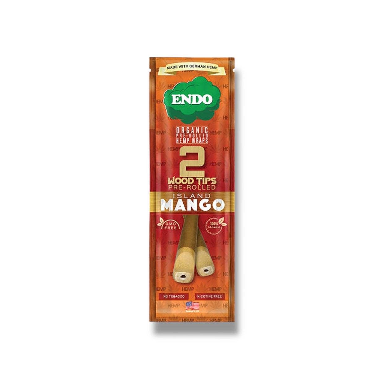 Endo Pre-Rolled Hemp Wraps – Mango