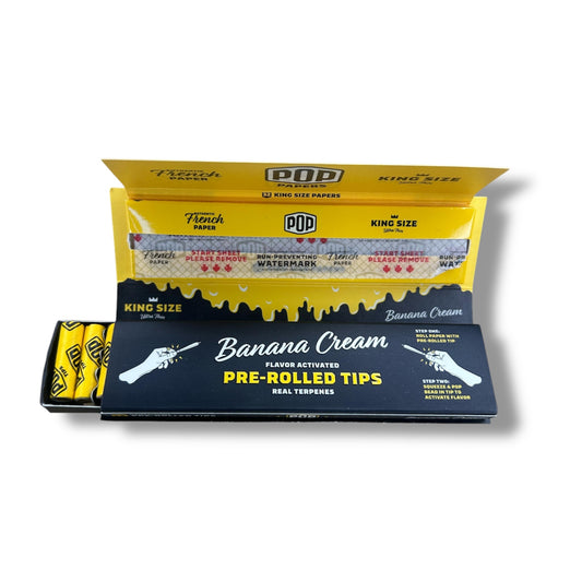 Pop Papers - Banana Cream - Zativa Smoke Store