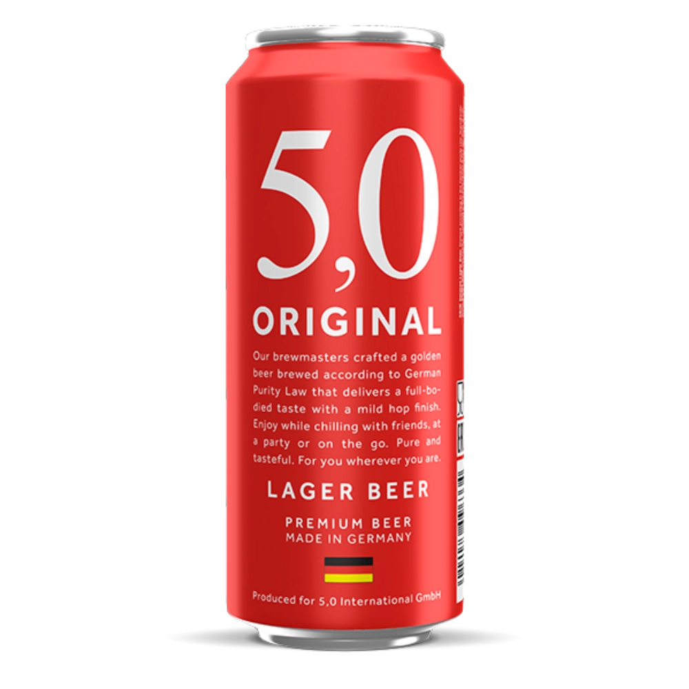 5.0 Original Lager Beer - Zativa Smoke Store