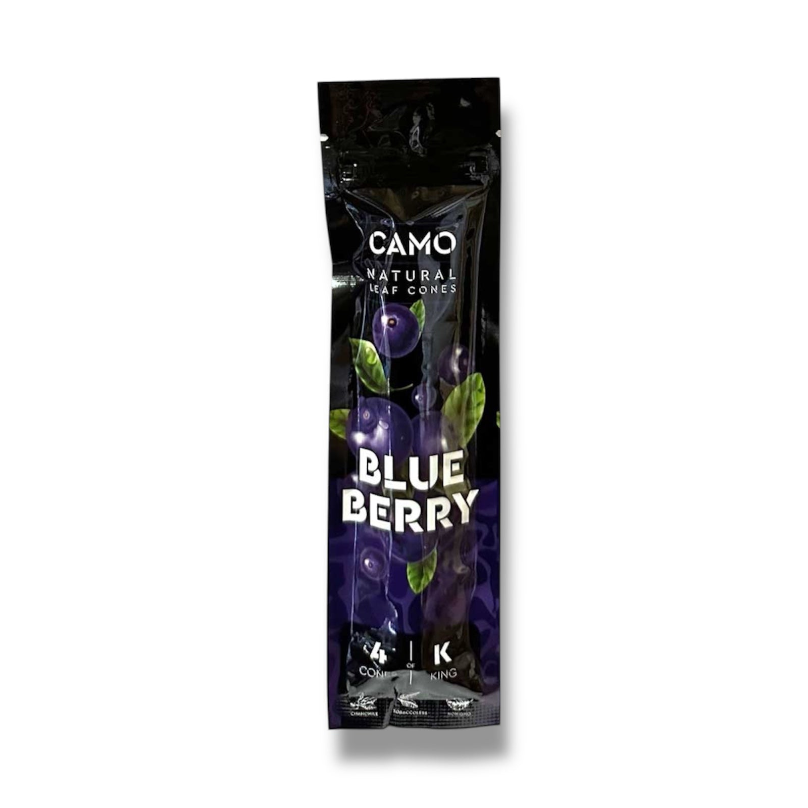Camo Leaf Cone - Blue berry