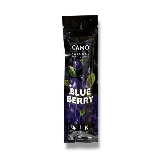 Camo Leaf Cone - Blue berry