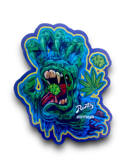 ZIPLOC - 3D Hand Green (50 Unds) - Zativa Smoke Store