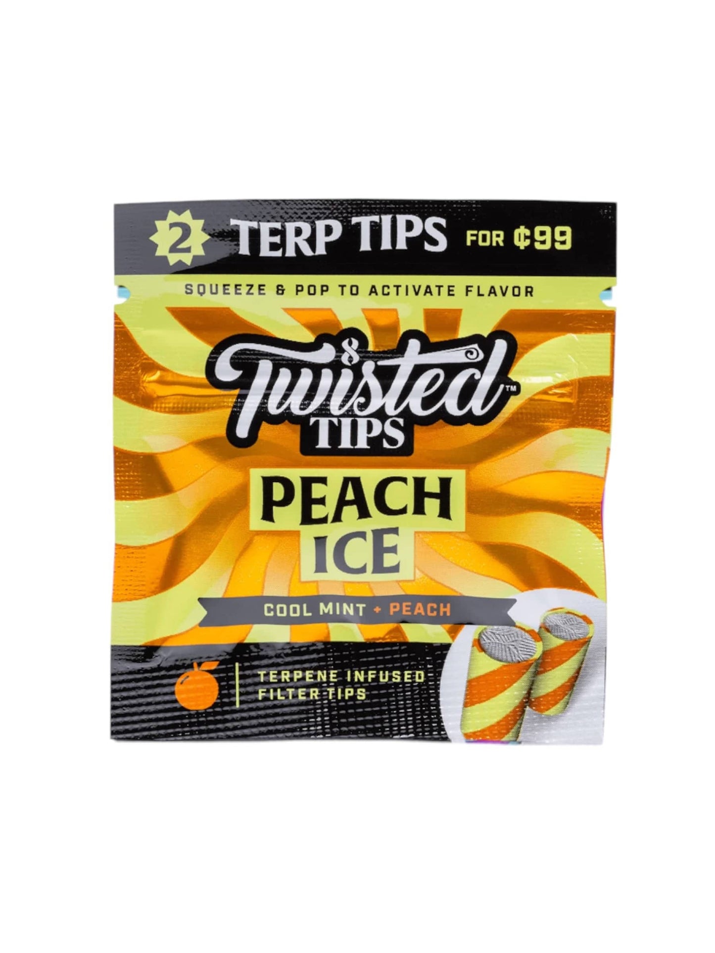 TWISTED - Peach Ice (Filtros) - Zativa Smoke Store